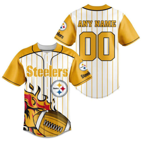 Pittsburgh Steelers Personalized Baseball Jersey