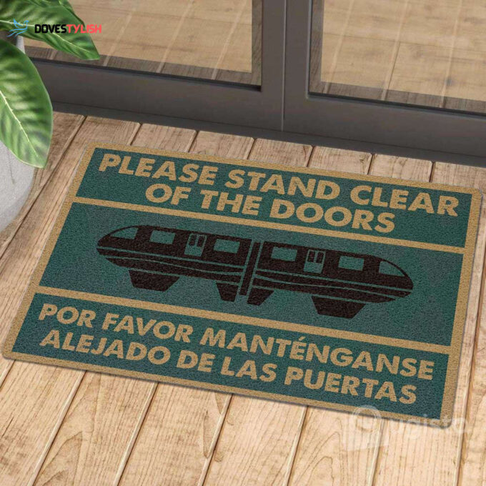 Please Stand Clear Of The Doors 01 All Over Printing Doormat