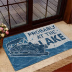 Pontoon At The Lake Customized Doormat