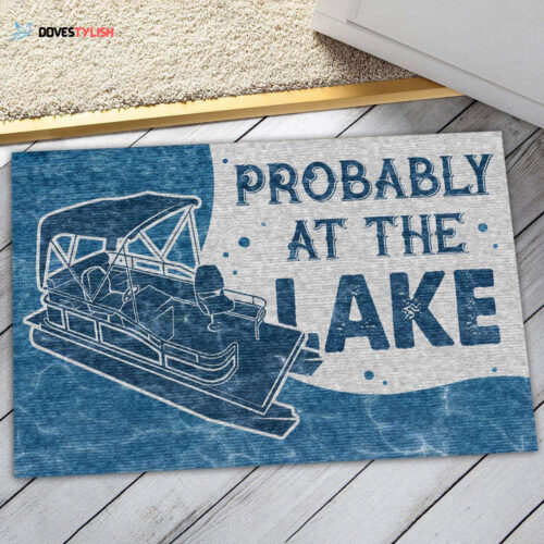 Personalized Skiing Ski Cabin Better Customized Doormat