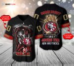 San Francisco 49ers Baseball Jersey Personalized Skull Damn Right