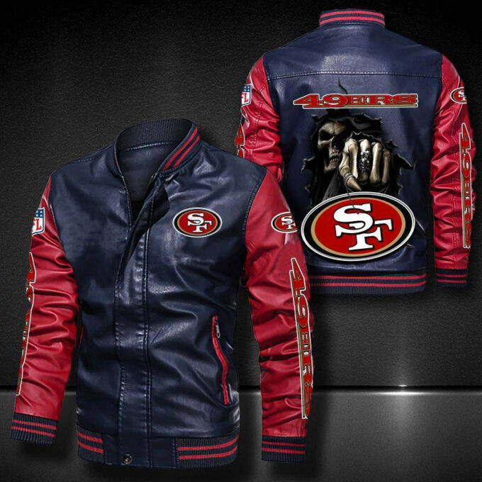 San Francisco 49ers Leather Bomber Jacket