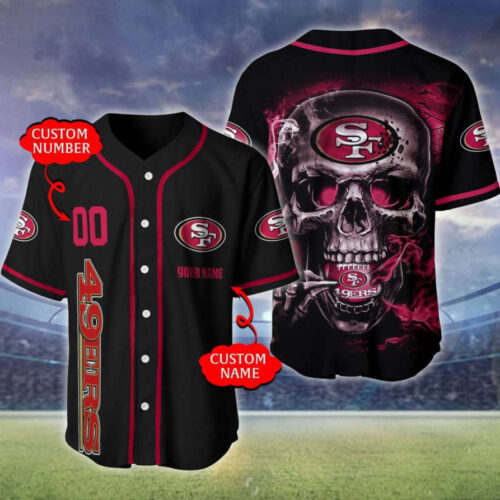 San Francisco 49ers Personalized Baseball Jersey
