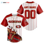 San Francisco 49ers Personalized Baseball Jersey