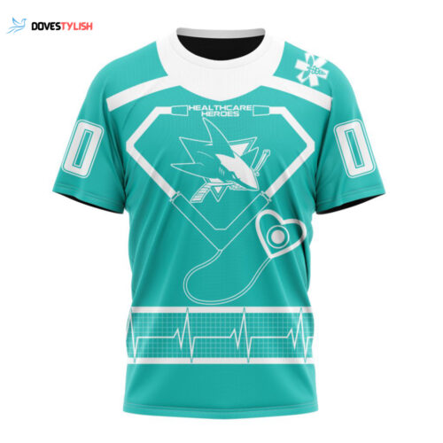 San Jose Sharks Special Design Honoring Healthcare Heroes Unisex T-Shirt For Fans Gifts 2024