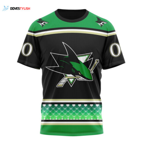 San Jose Sharks Specialized Hockey Celebrate St Patrick’s Day Unisex T-Shirt For Fans Gifts 2024
