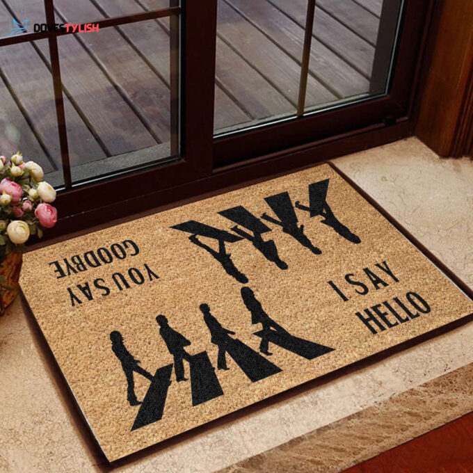 Say Hello Goodbye Doormat VA