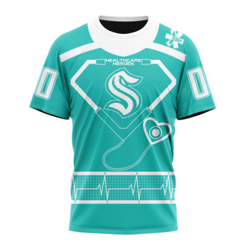 Seattle Kraken Special Design Honoring Healthcare Heroes Unisex T-Shirt For Fans Gifts 2024