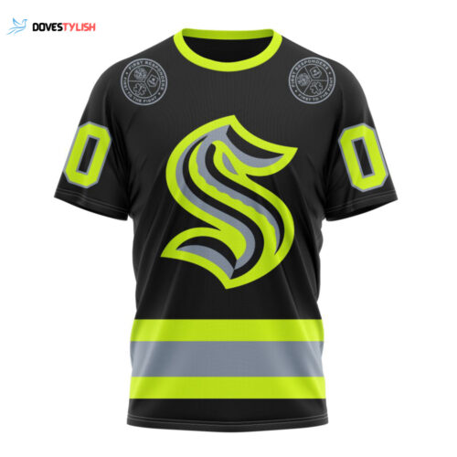 Seattle Kraken Specialized Kits For Rock Night Unisex T-Shirt For Fans Gifts 2024