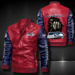 Seattle Seahawks Leather Bomber Jacket