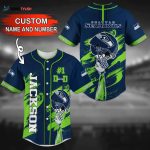 Seattle Seahawks Personalized Baseball Jersey