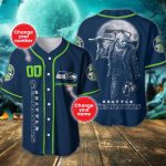 Seattle Seahawks Personalized Baseball Jersey Gift for Men Dad