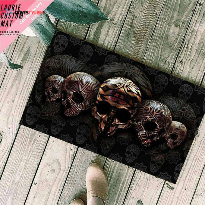 Skull Easy Clean Welcome DoorMat