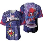 Spider Man No Way Home Spider Chibi Spider Sense Designed Allover Gift For Spider Man Fans Baseball Jersey Gift for Men Dad