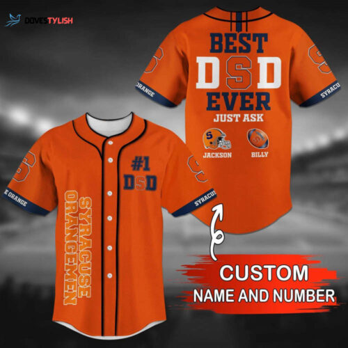 Syracuse Orange Personalized Baseball Jersey