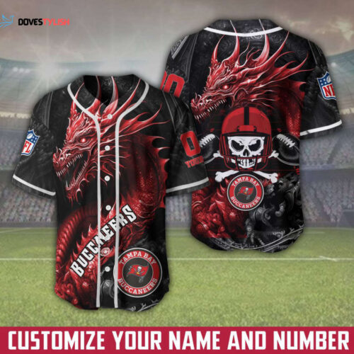 Tampa Bay Buccaneers Personalized Baseball Jersey