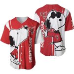 Tampa Bay Buccaneers snoopy lover Printed Baseball Jersey Gift for Men Dad