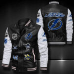 Tampa Bay Lightning Leather Bomber Jacket