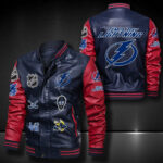 Tampa Bay Lightning Leather Bomber Jacket