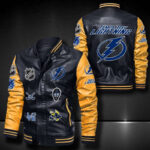 Tampa Bay Lightning Leather Bomber Jacket