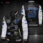 Tampa Bay Lightning Leather Bomber Jacket