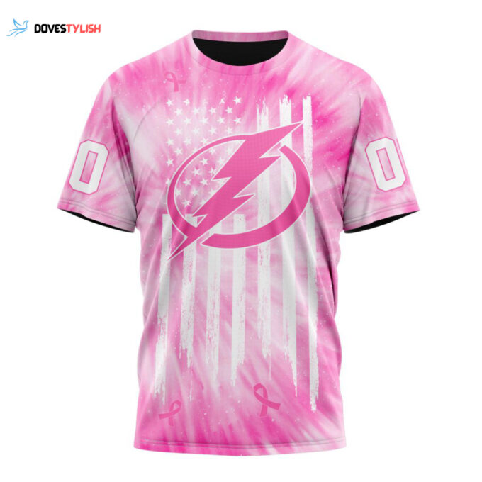 Tampa Bay Lightning Special Pink Tie-Dye Unisex T-Shirt For Fans Gifts 2024