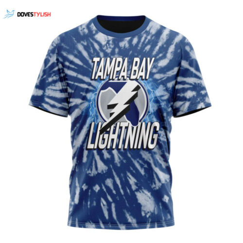 Tampa Bay Lightning Special Retro Vintage Tie – Dye Unisex T-Shirt For Fans Gifts 2024