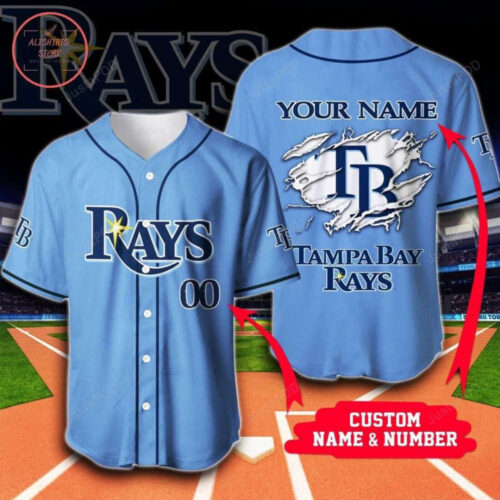 Tampa Bay Rays Baseball Jersey Personalized