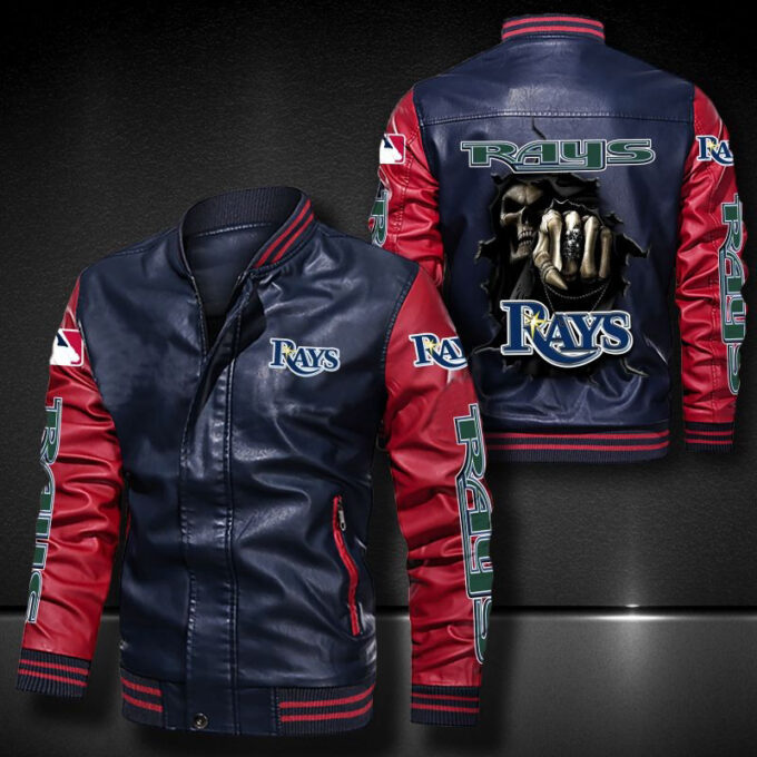 Tampa Bay Rays Leather Bomber Jacket