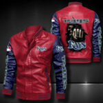 Tampa Bay Rays Leather Bomber Jacket