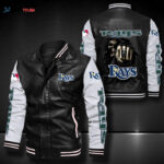 Tampa Bay Rays Leather Bomber Jacket