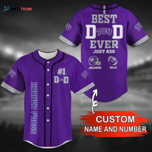 TCU Horned Frogs Personalized Baseball Jersey