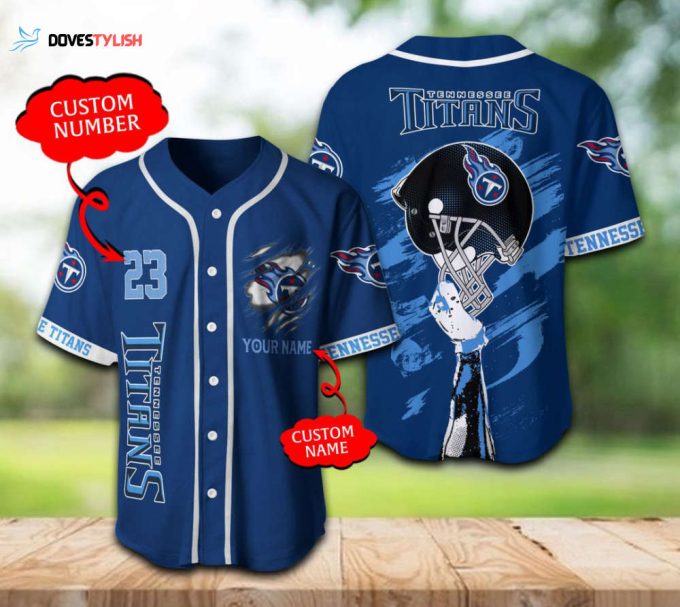 Tennessee Titans Baseball Jersey Personalized
