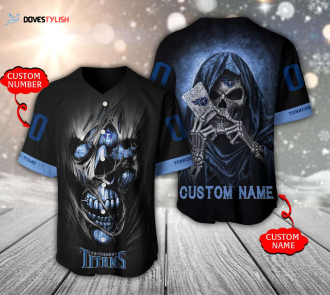 Tennessee Titans Personalized Baseball Jersey