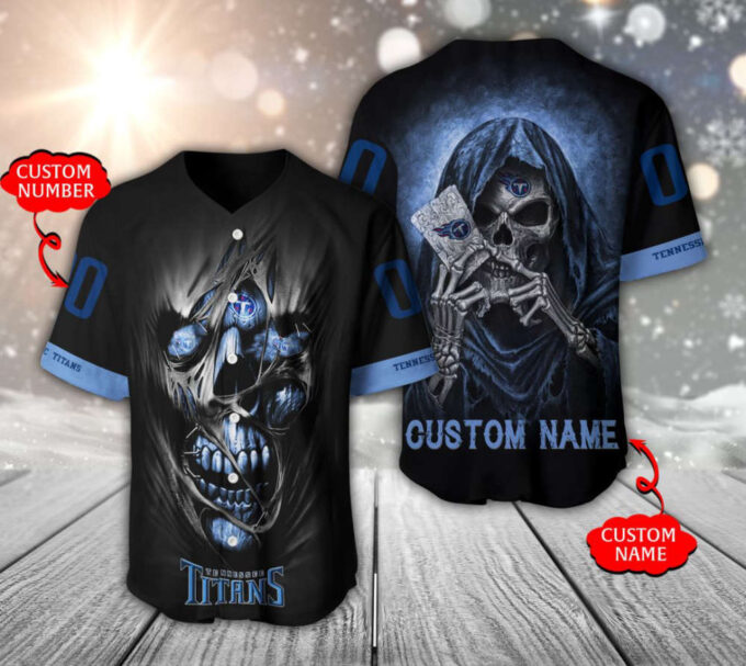 Tennessee Titans Personalized Baseball Jersey