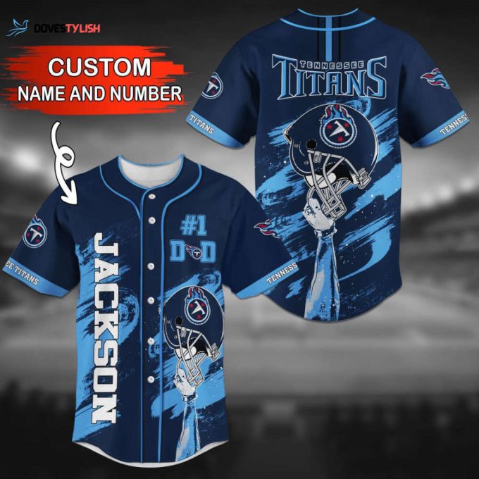 Tennessee Titans Personalized Baseball Jersey