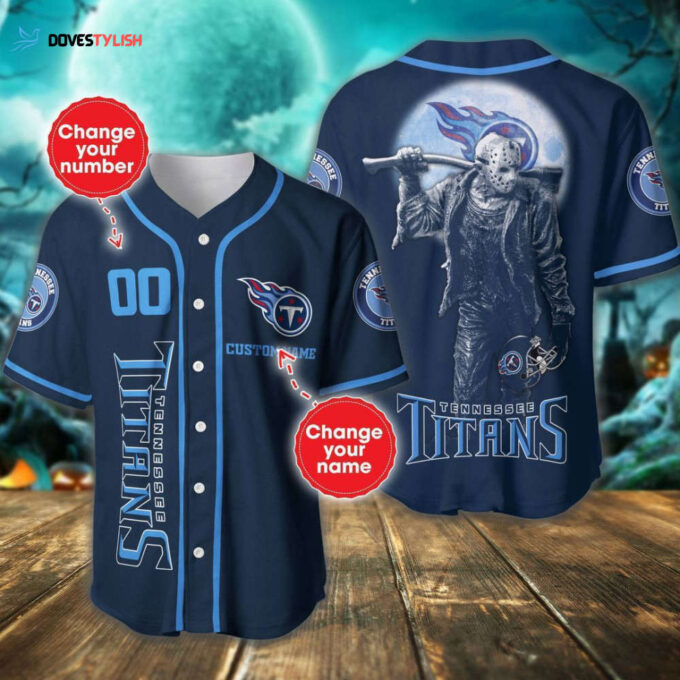 Tennessee Titans Personalized Baseball Jersey