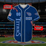 Tennessee Titans Personalized Baseball Jersey