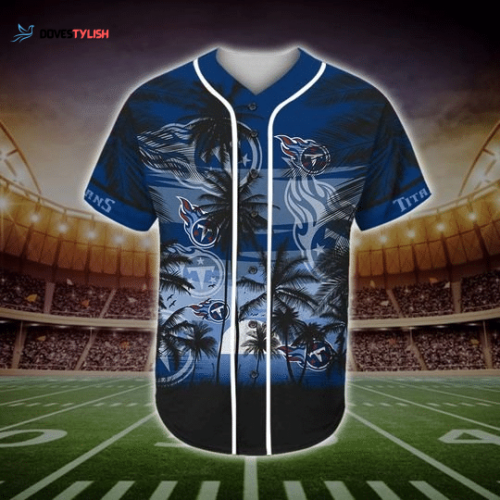 Tennessee Titans Tropical Baseball Jersey Gift for Men Dad