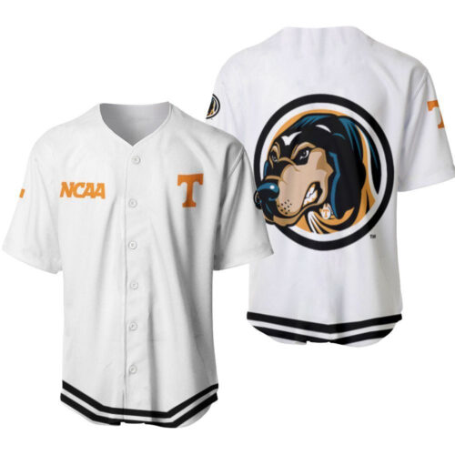 Tennessee Volunteers Classic White With Mascot Gift For Tennessee Volunteers Fans Baseball Jersey
