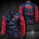 Tesla Leather Bomber Jacket