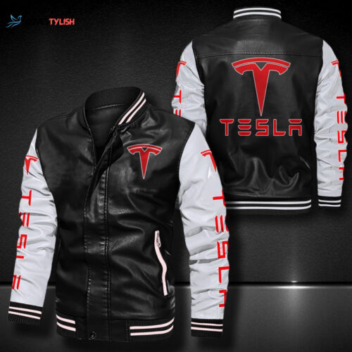 Tesla Leather Bomber Jacket