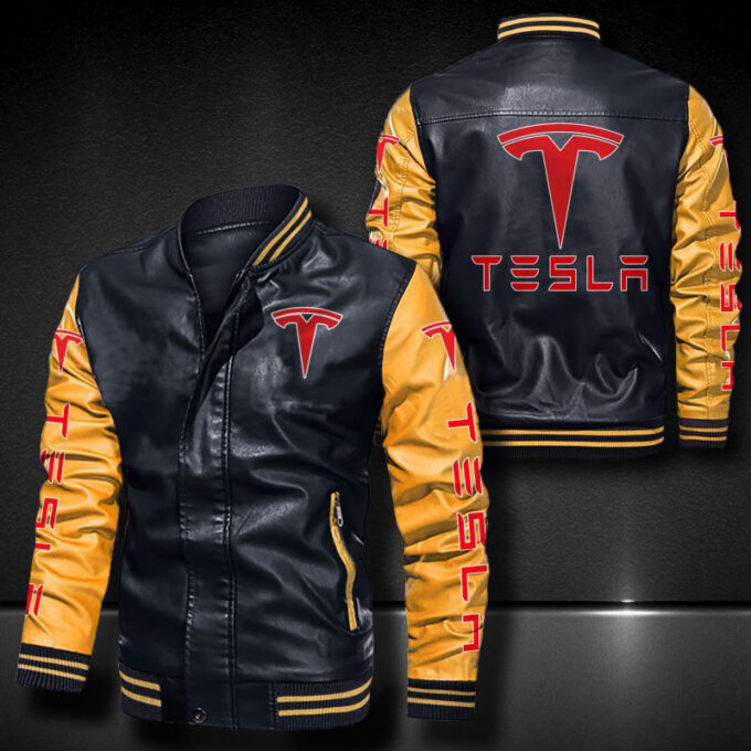 Tesla Leather Bomber Jacket
