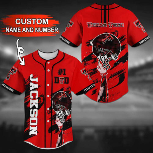 Texas Tech Red Raiders Personalized Baseball Jersey