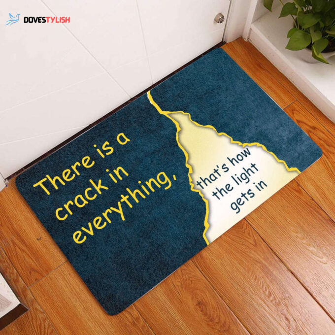 There is a crack in everything All Over Printing Doormat
