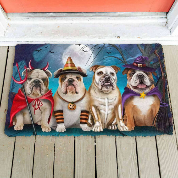 Tmarc Tee English Bulldog Halloween Doormat