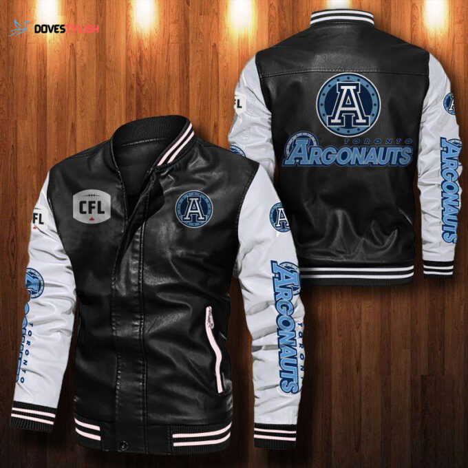 Toronto Argonauts Leather Bomber Jacket