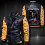 Toronto Blue Jays Leather Bomber Jacket