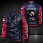 Toronto Blue Jays Leather Bomber Jacket