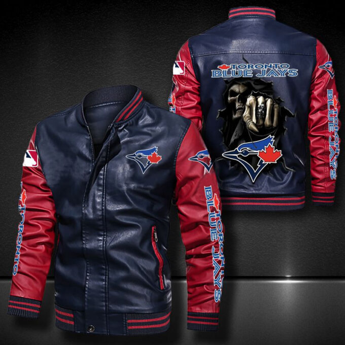 Toronto Blue Jays Leather Bomber Jacket